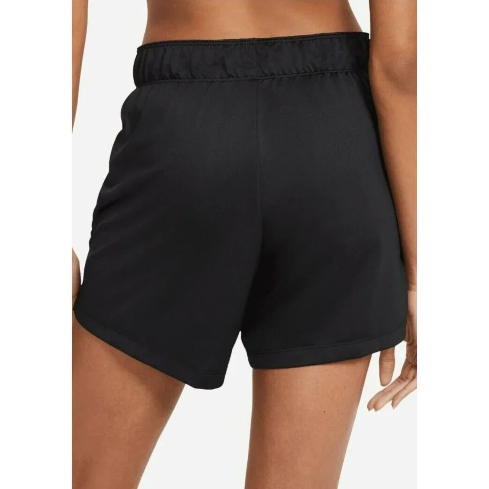 SMALL WOMEN'S NIKE PRO RUNNING SHORTS BLACK WHITE SPORTSWEAR DX6024-010